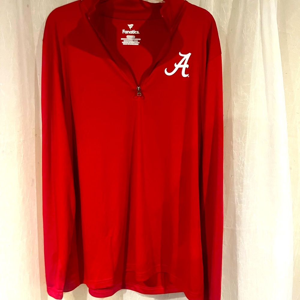 Alabama Crimson Tide men’s XL 1/4 zip pull over. New. Fanatics college brands
